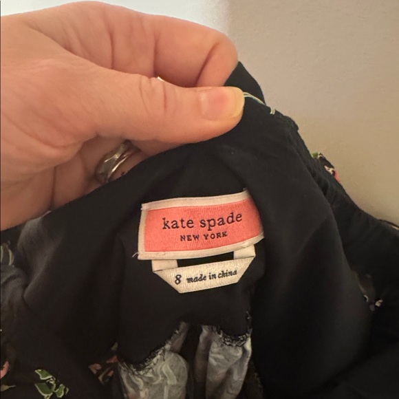 Kate Spade Women’s Rooftop Garden Floral Ruffle Top V-neck Poplin Fabric Size 8 - Picture 8 of 10